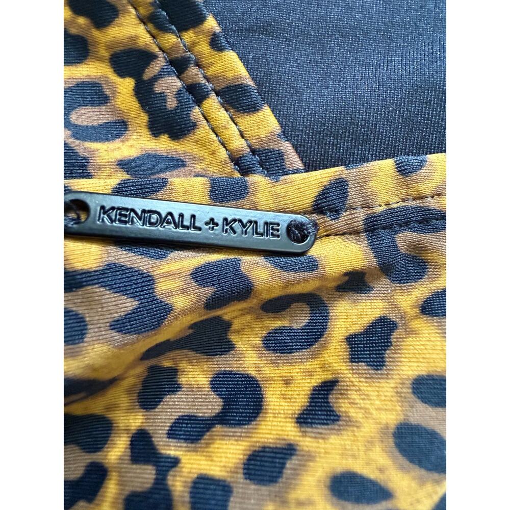 Kendall + Kylie XL Leopard Print Strappy One Piece Swimsuit - Picture 3 of 5